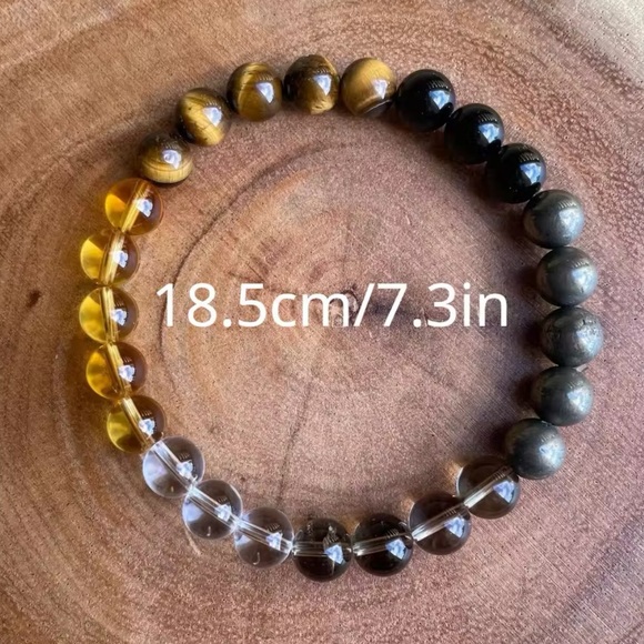 Hand Made Natural Stone Bracelet ( Protection, Fertility, Self-love, Open Road ) - Picture 4 of 6